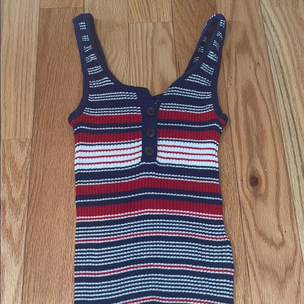 Knit Button Up Tank Top